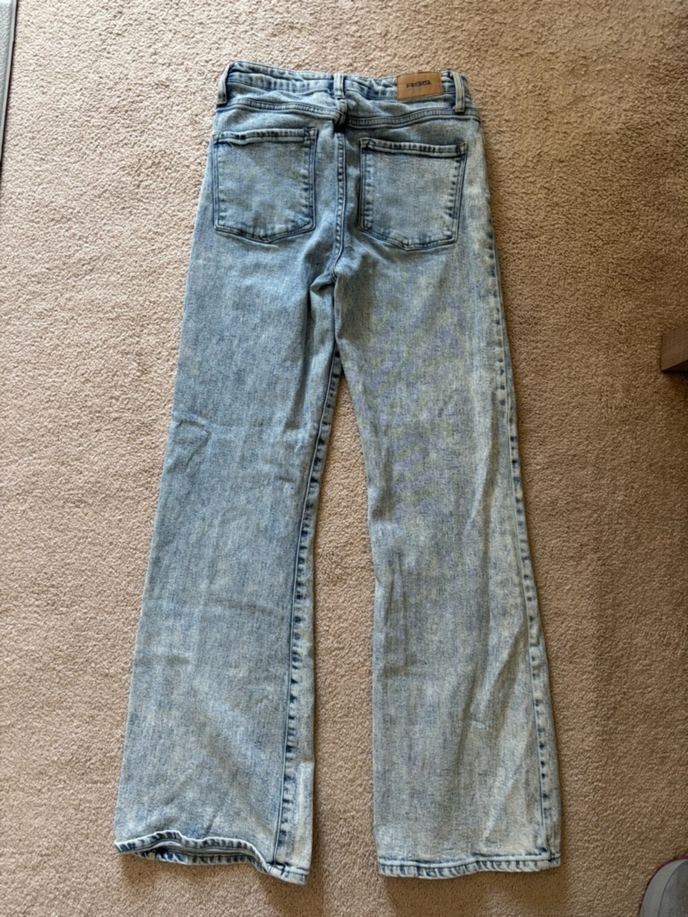 RSQ Light Blue Flare Jeans - Picture 3 of 8